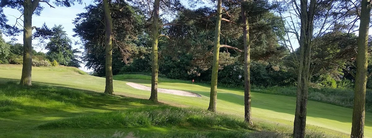 Knock Golf Club — a bunkered green among the pines on the parkland course Knock Golf Club — a bunkered green among the pines on the parkland course